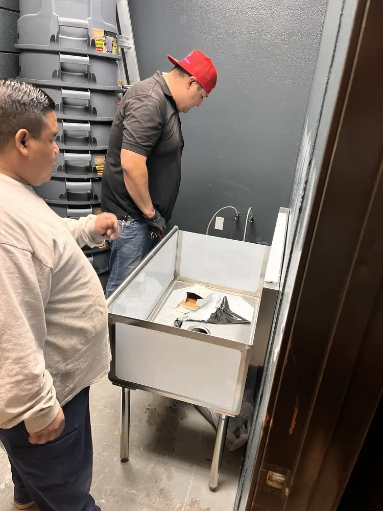 Commercial plumbing and sink installation in Dunbar