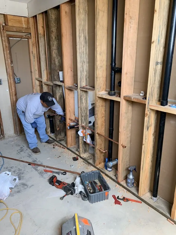 Commercial rough-in plumbing for Gas Line Repair in Dunbar